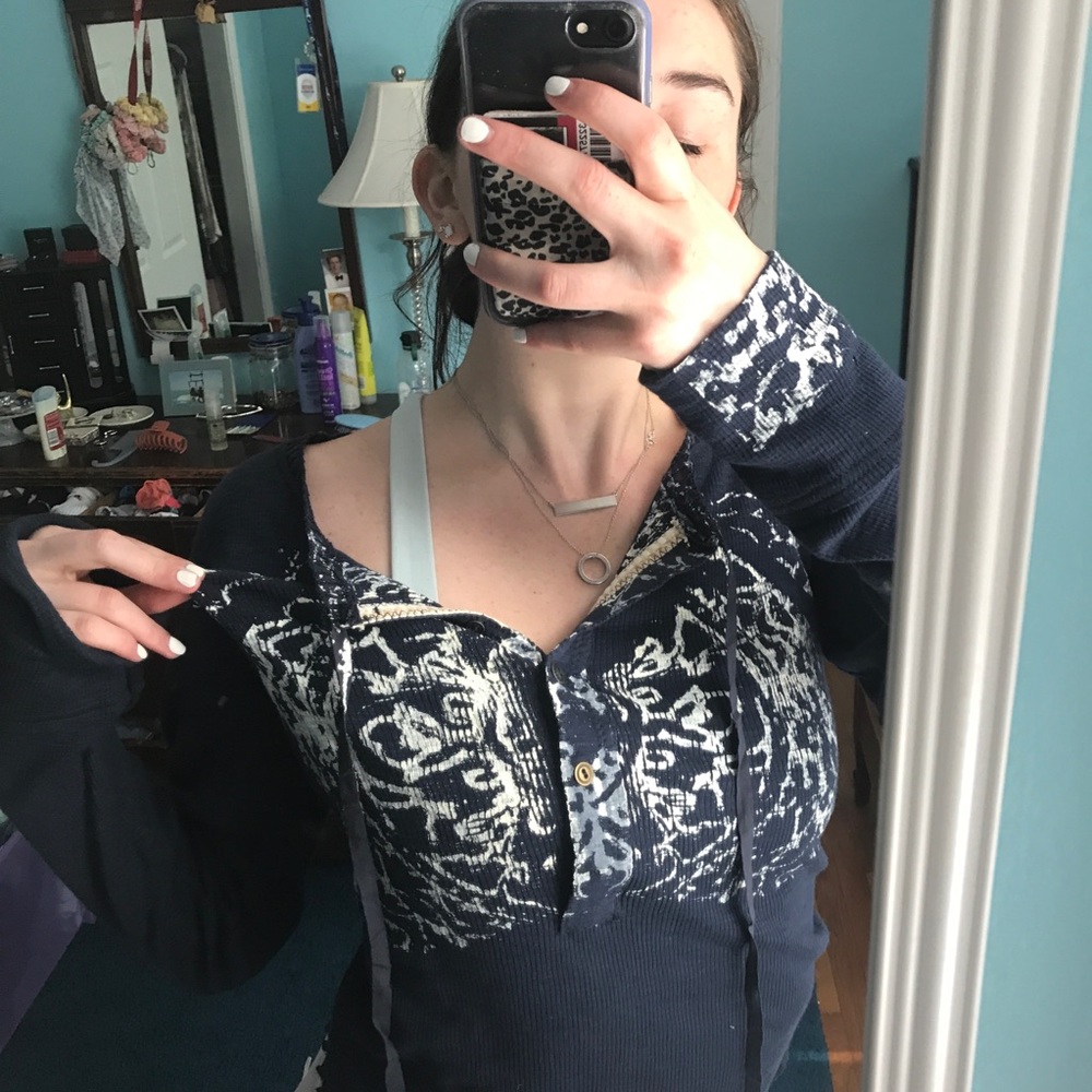 Free People Indigo Long Sleeve